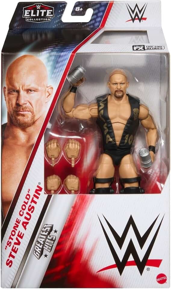 WWE Stone Cold Steve Austin Elite Greatest Hits 8 Toy Wrestling Action Figure