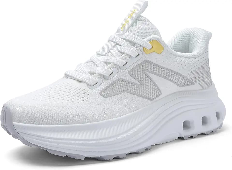 Womens Wide Slip On Walking Shoes with Cushioned Arch Support Lightweight Comfort Orthopedic Sneakers for All Day Standing