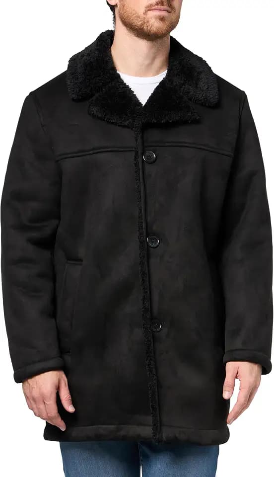 DOCKERS Men's Faux Shearling Rancher Coat