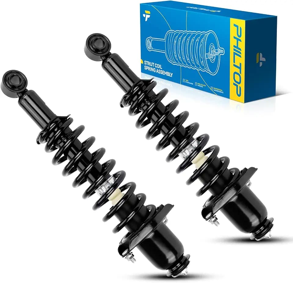 PHILTOP 2x Rear Strut Shock Absorber w/Coil Spring for Corolla,Matrix,Vibe