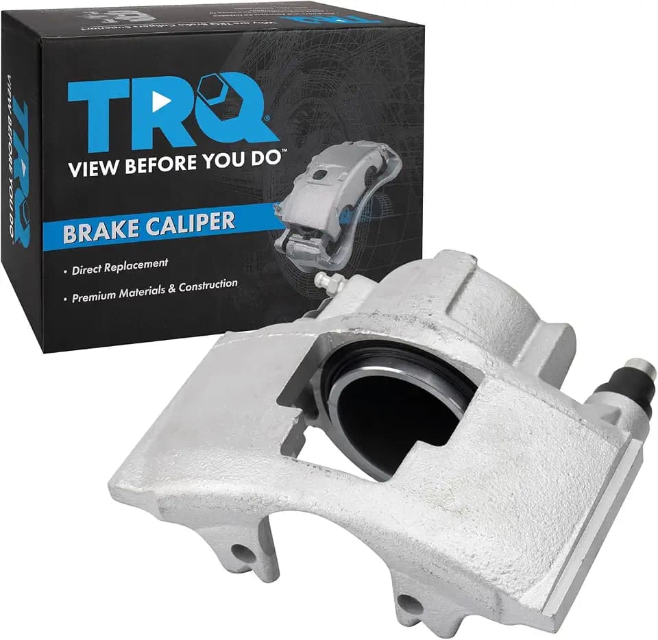 TRQ Front Disc Brake Caliper with Hardware Driver Side LH