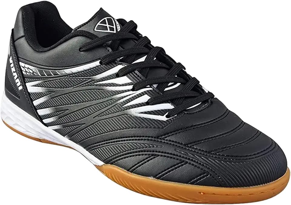 Vizari Valencia Indoor Soccer Shoes for Men and Women | Lightweight Synthetic Upper and Non-Marking Rubber Outsole for Enhanced Agility | Traction On Futsal and Indoor Soccer Fields