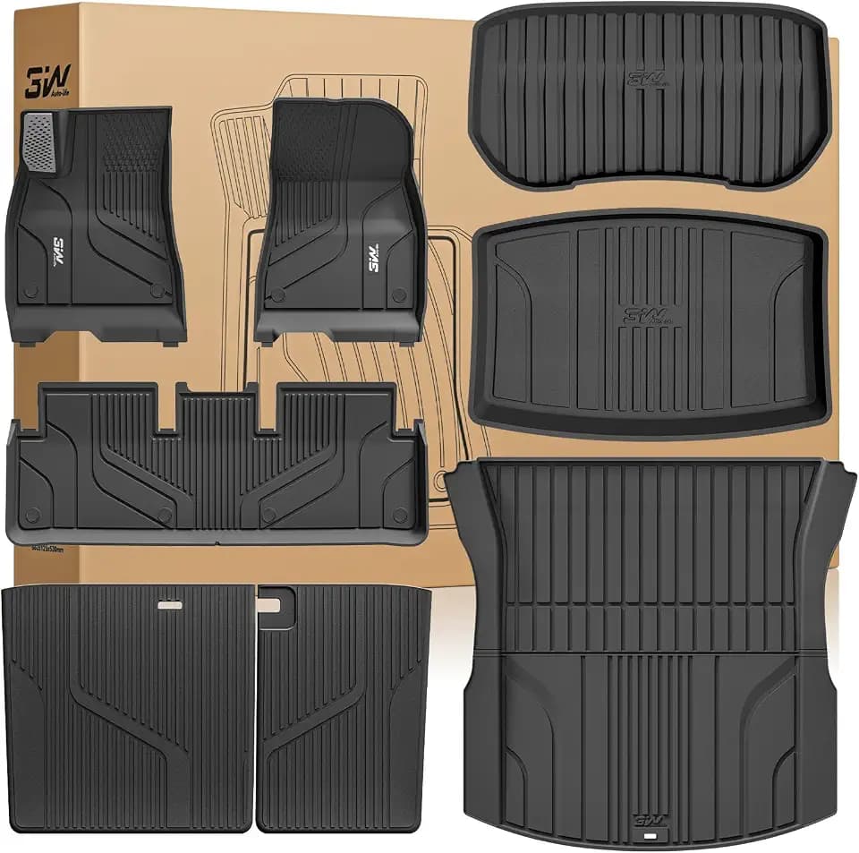 3W Floor Mats with Metal Pedal for Tesla Model 3 Highland 2024-2026