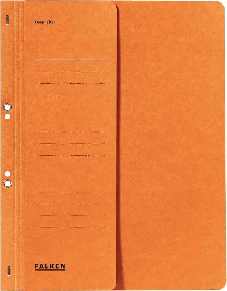 Oesenhefter A4 1/2 Vorderdeckel orange