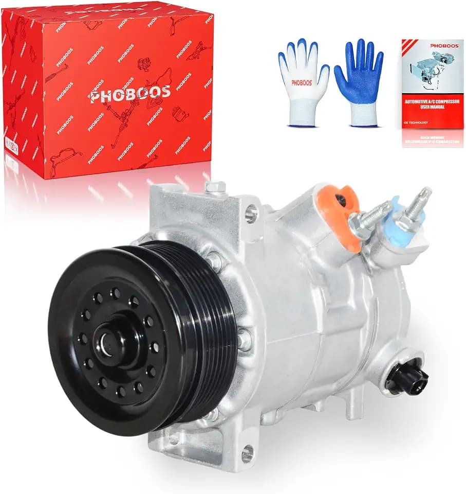 PHOBOOS A/C Compressor with Clutch Compatible with Dodge & Jeep