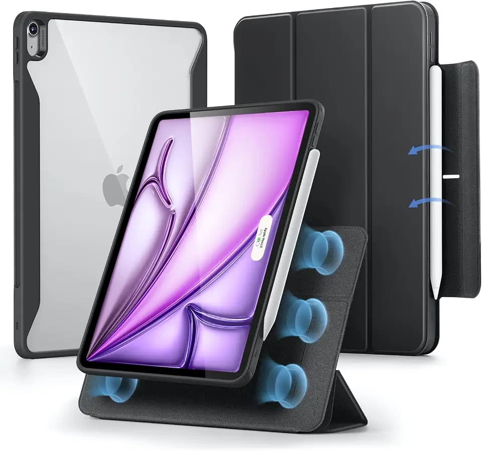 ESR for iPad Air 13 Inch Case M4/M3/M2, Rebound 360 Series, Black