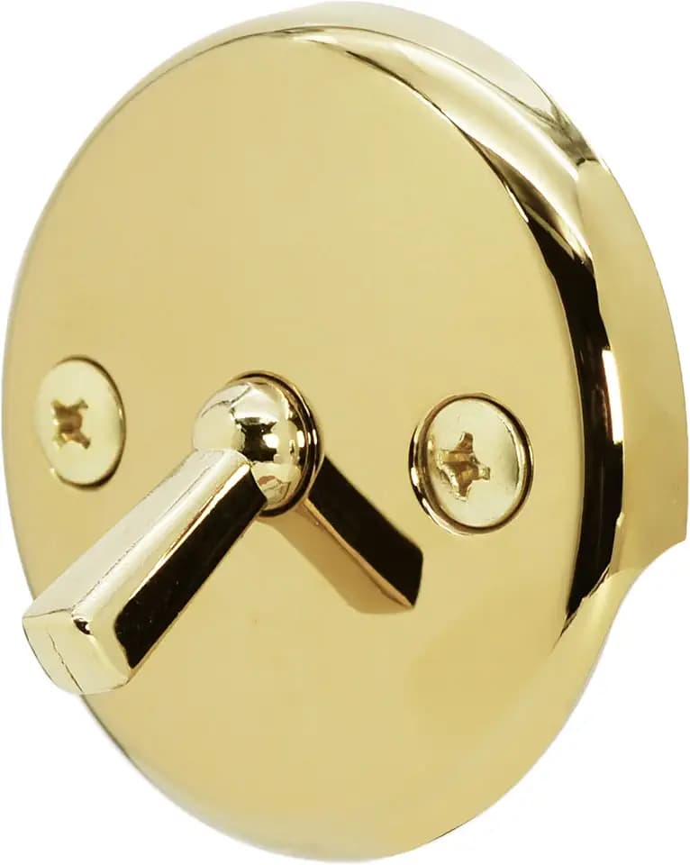 Westbrass D330-01 Trip Lever Overflow Faceplate, Polished Brass