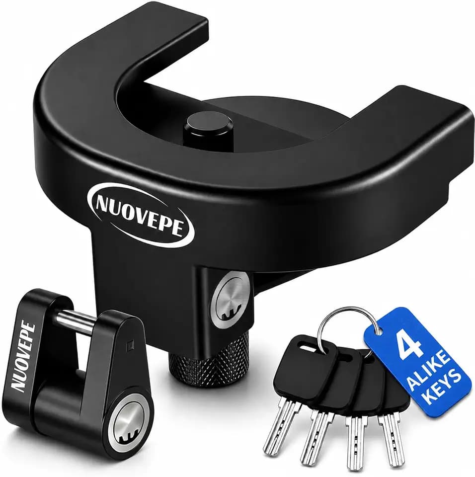 2-5/16 Inch Trailer Hitch Lock Kit, Dual Locks for Coupler & Latch