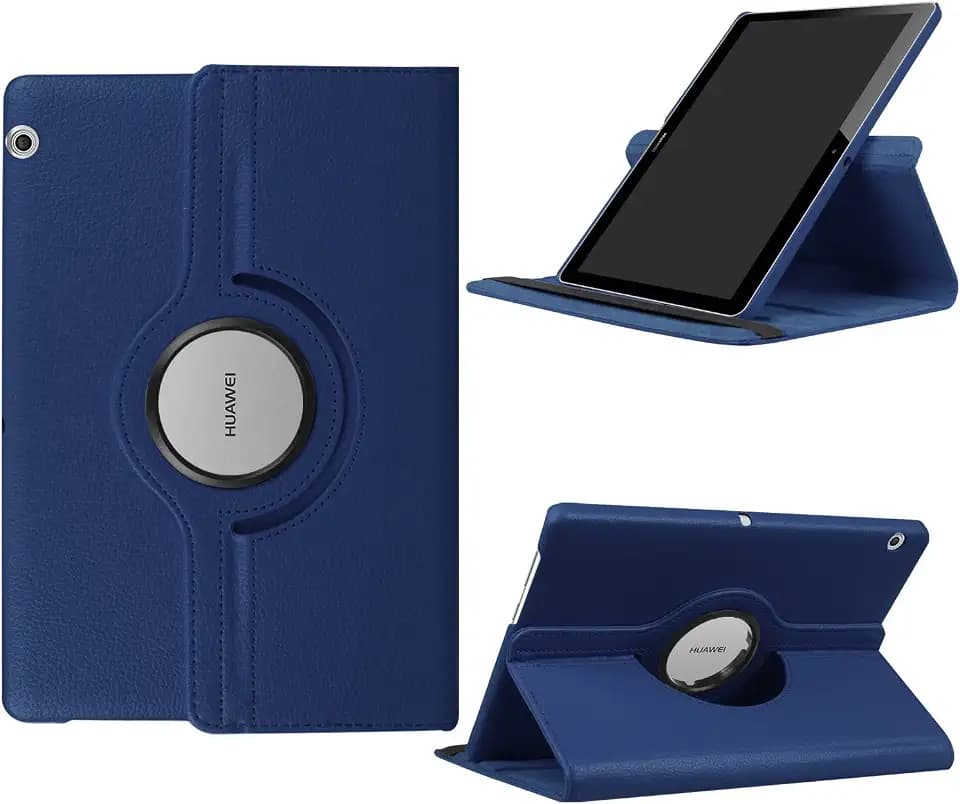 Funluna Huawei MediaPad T3 10 Schutzhülle, 360 ° drehbar, Schutzhülle mit Klappe/Standfunktion, Ständer für Huawei MediaPad T3 10 Tablet Touchscreen 9,6 Zoll, Modell 2017