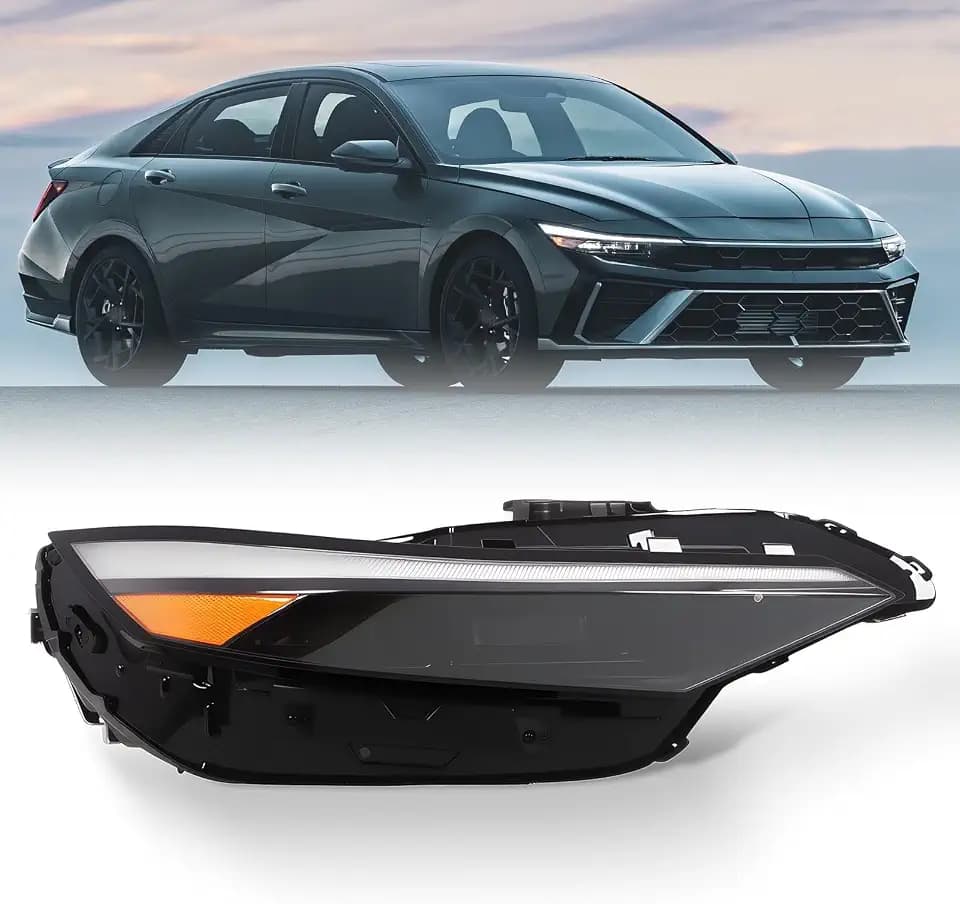 Right Headlight Assembly Compatible with Elan-tra 2024 2025