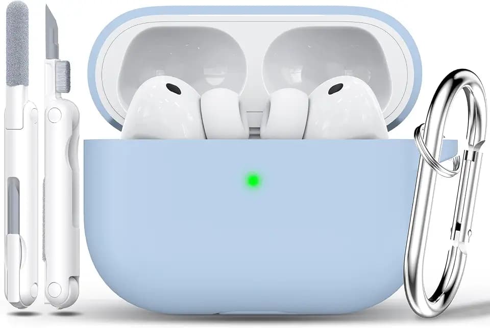 RFUNGUANGO Silicone Protective Case for AirPods Pro 3, Sky Blue