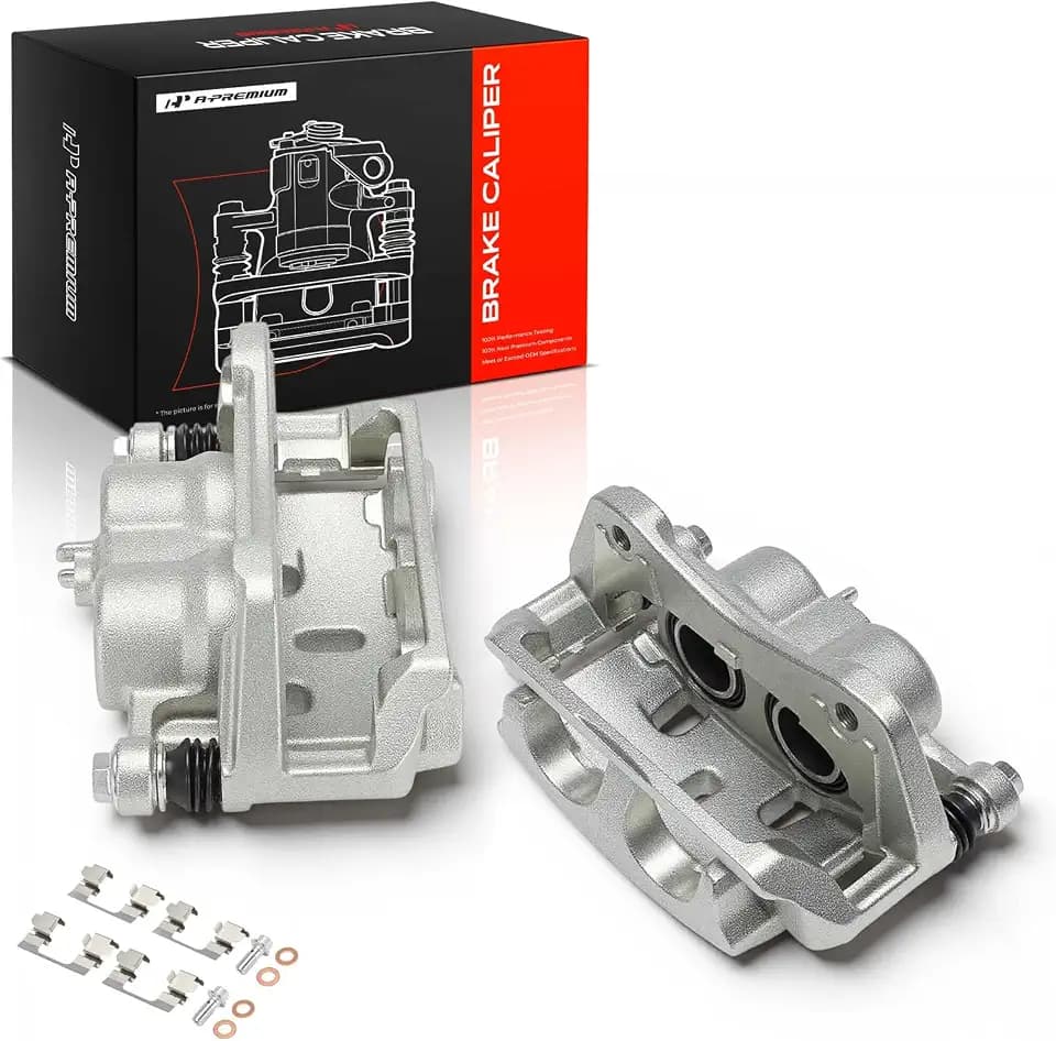 A-Premium Front Left and Right Side Disc Brake Caliper with Bracket