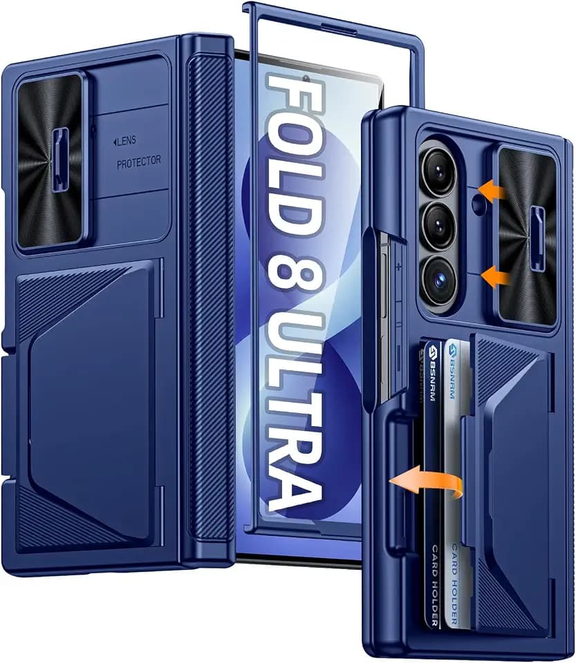 for Samsung Galaxy Z Fold 8 Ultra Case Wallet & HD Screen Protector