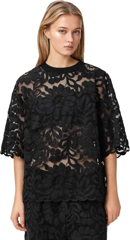 AllSaints Amelie Lace Tee