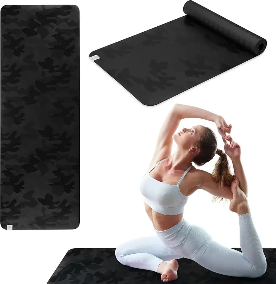Gaiam Dry-Grip Yoga Mat, Non-Slip, Hot Yoga