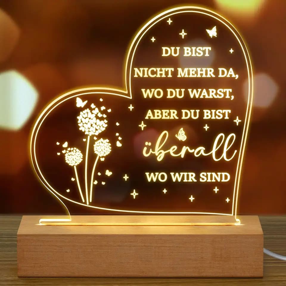 Trauergeschenk Trauerlicht Beerdigung Geschenk für Trauernde zur Beerdigung