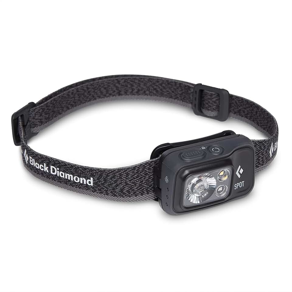 Black Diamond SPOT 400 Stirnlampe – Vielseitige Stirnlampe mit PowerTap-Technologie für Outdoor & Wandern