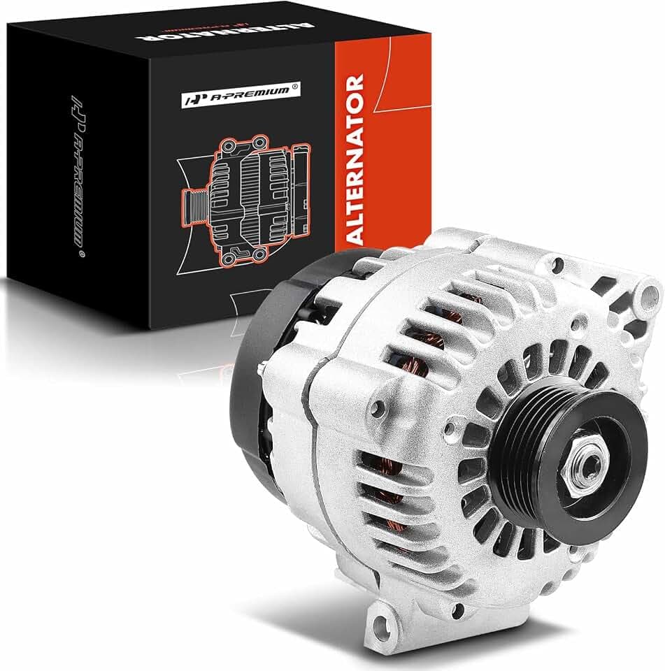 A-Premium Alternator, 12V 110A 6-Groove Pulley CW, Compatible with Pontiac