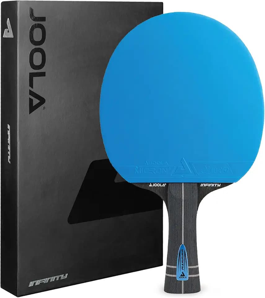 JOOLA Infinity GL Professional Ping Pong Paddles with Paddle Cover - 7-Layer Wood Fiberglass Blade - ITTF Approved - Pro Ping Pong Paddle for Advanced Control & Speed - Table Tennis Racket - Blue