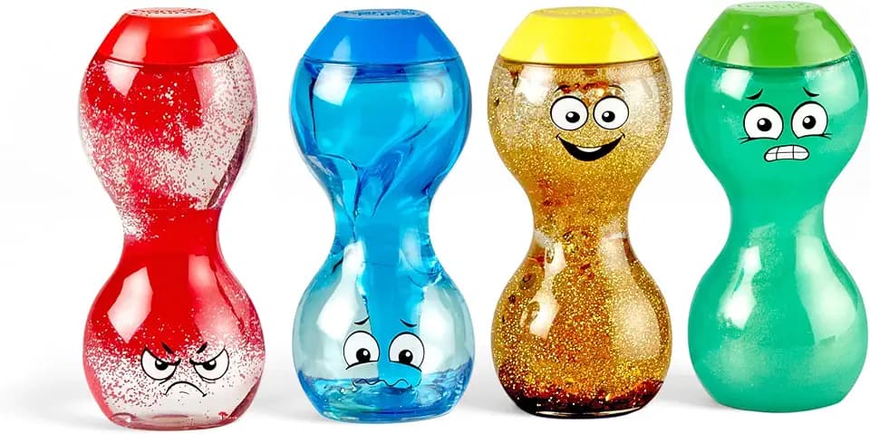 hand2mind Express Your Feelings Sensory Bottles-Primary Emotions