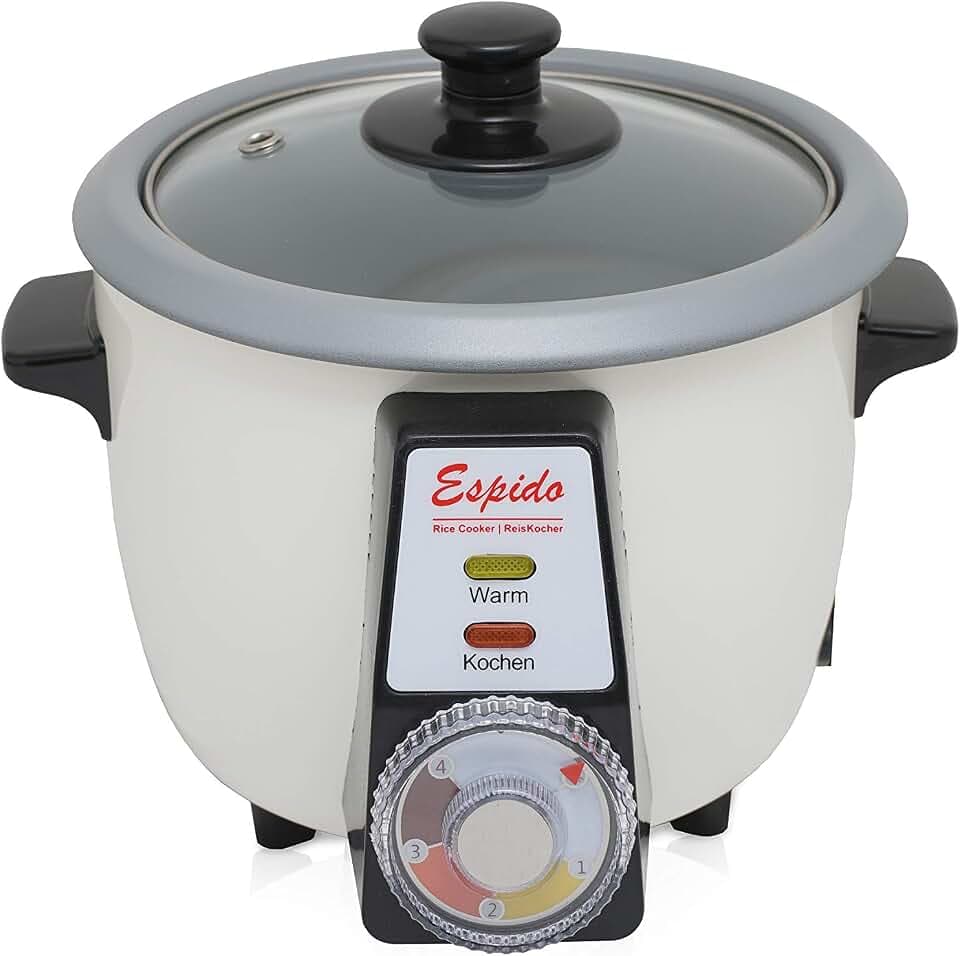 Persischer Reiskocher mit Tahdig Reiskuchen Tadig Reiskruste (1-2 Personen - 0,6 L - 300 Watt - RCG10T)
