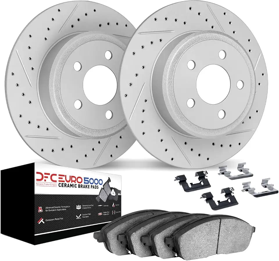 Dynamic Friction Company Rear Brake Kit Fits 2009-2013 Dodge Journey