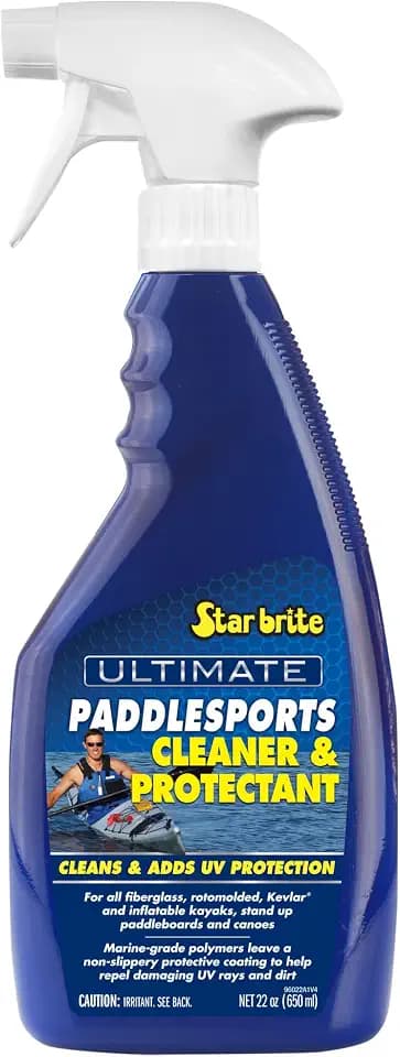 STAR BRITE Ultimate Paddlesports Cleaner & Protectant - Kayak, Canoe, Paddleboard UV Protective Spray - Fiberglass, Kevlar, Plastic Compatible - 22 OZ (096022)