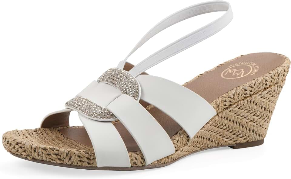 White Mountain Women's Atavi Halter Slingback Wedge Sandal