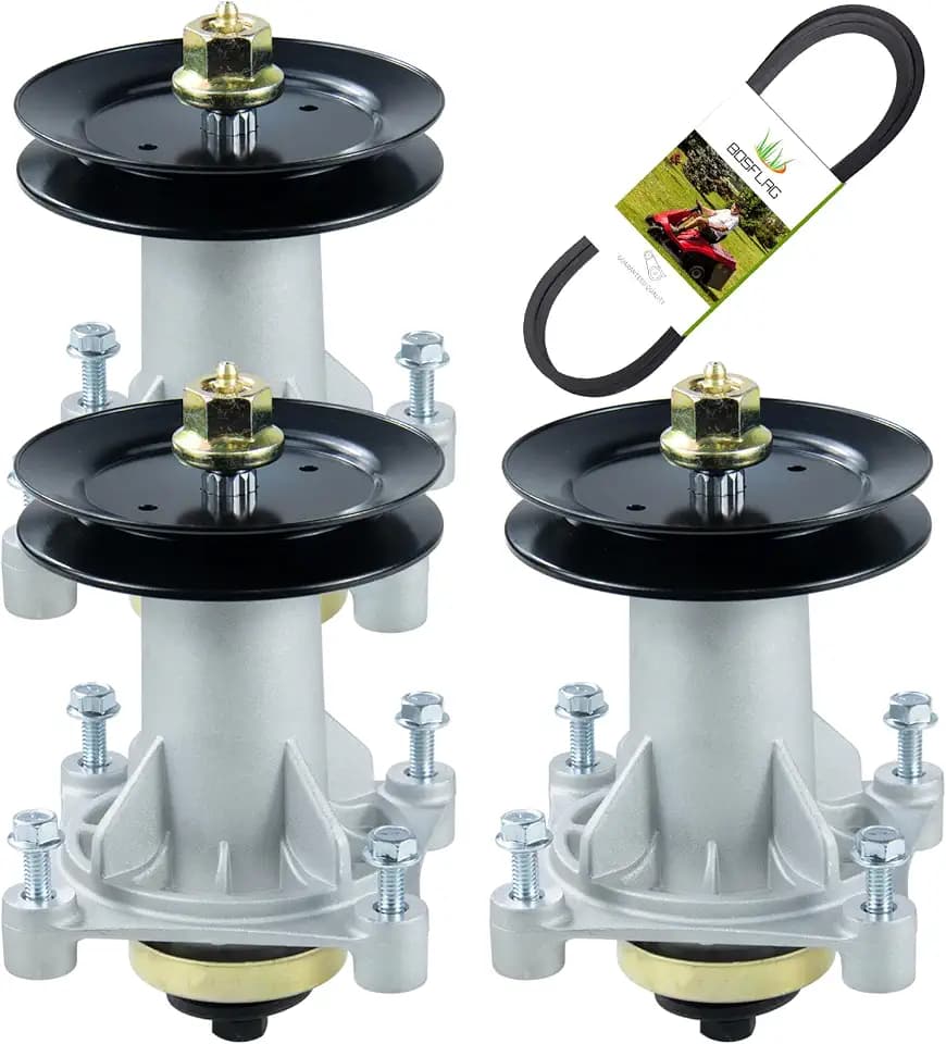 3 Pack 587819701 Spindle Assembly with 532173435 Pulley and Belt