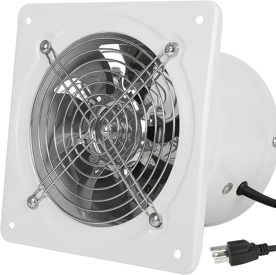 10 inch Exhaust Fan with Plug, 1088CFM Through-the-Wall Ventilation