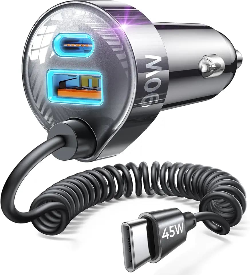 LISEN 90W for iPhone 18 17 16 Pro Max Car Charger USB C Fast Charge