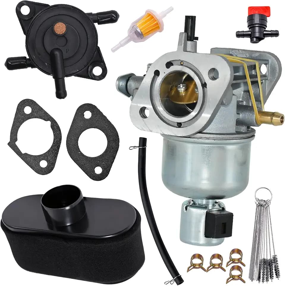 15004-0827 Carburetor Fit for Kawasaki Specific FS481V FH580V FS541V FR600V FS600V Engine 15004-0822 15004-7060 15004-7053 15004-0818 Carb Tune Up Kit with Air Filter & Fuel Pump