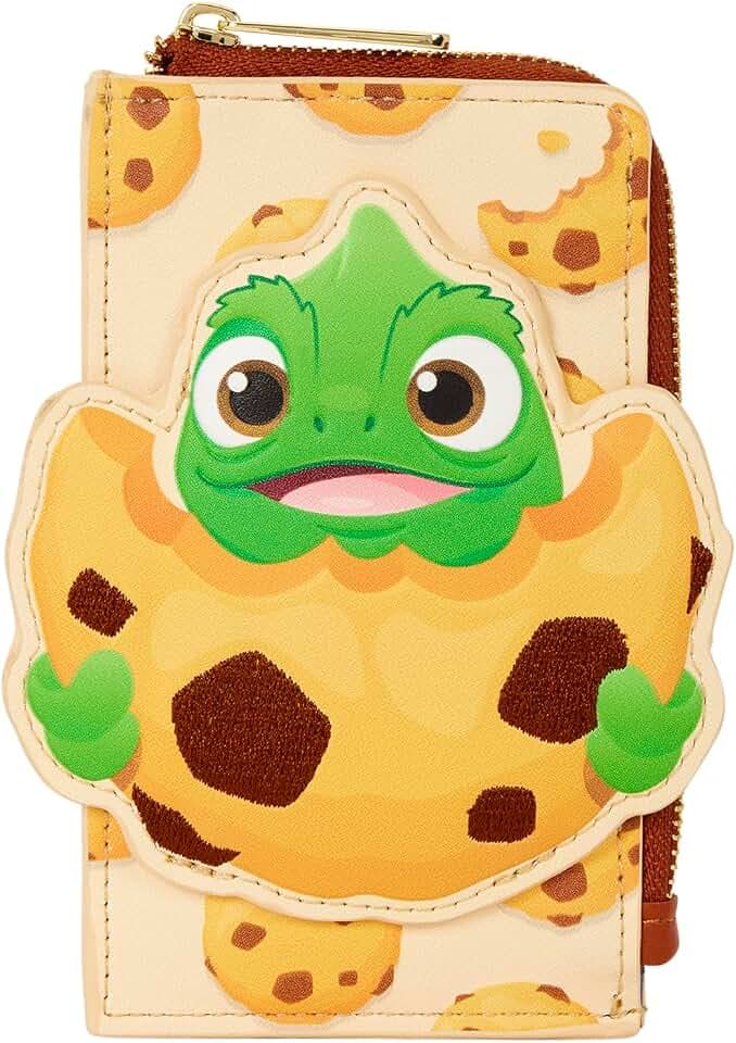 Loungefly Disney: Tangled - Pascal with Cookie - Zip Around Card Holder - 4 Card Slots - Collectible Wallets