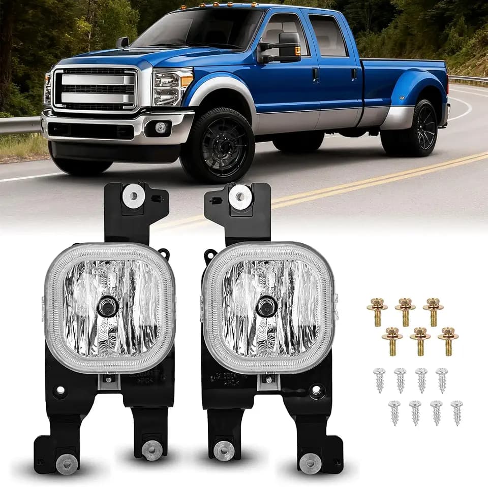 Nilight Fog Lights Assembly Compatible with 2008-2010 Ford F250 Super Duty