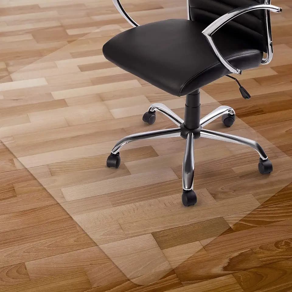 Kuyal Clear Chair Mat, Hard Floor Use, 48" x 32"