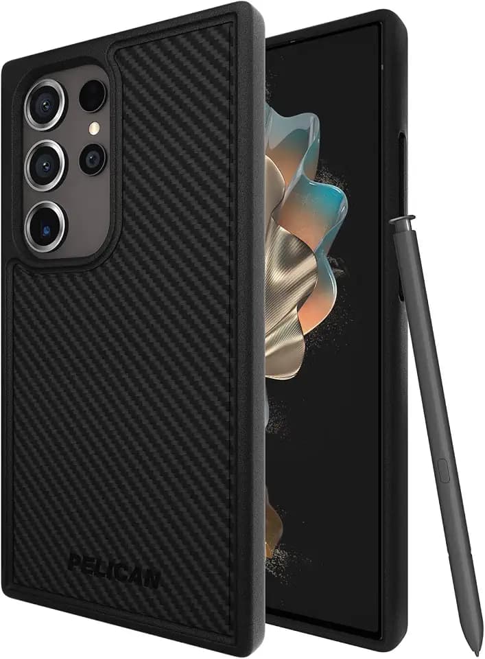 Pelican Protector Samsung Galaxy S24 Ultra Case - Rugged Phone Case -Carbon
