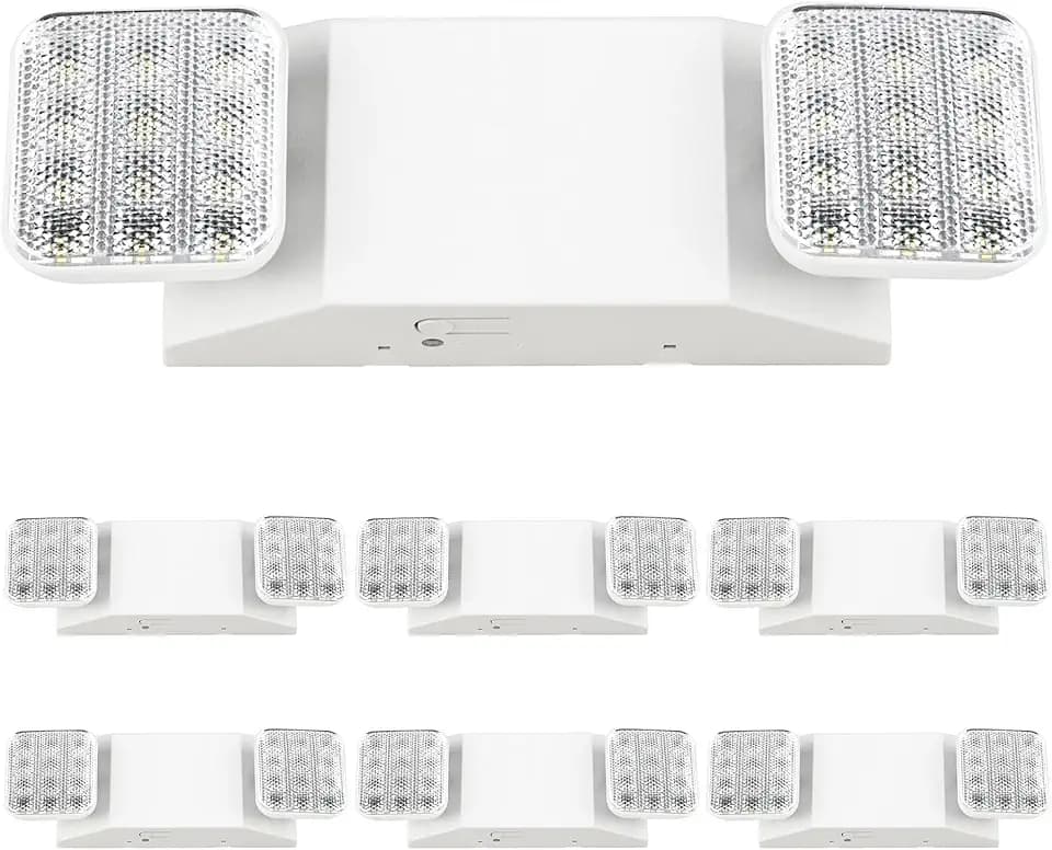 Sunco 6 Pack LED Emergency Lights for Outages, 90 Minute Backup Battery
