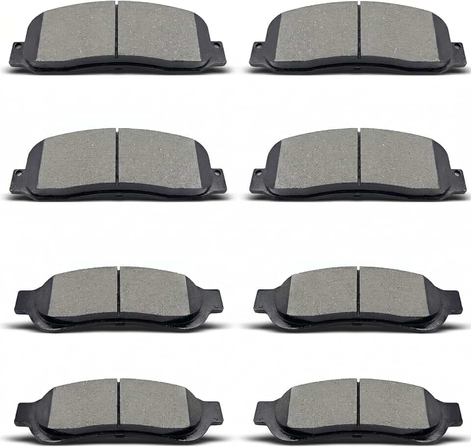 Front Rear Brake Pads Fit for 05-12 Ford F-250 Super Duty,F-350 Super Duty