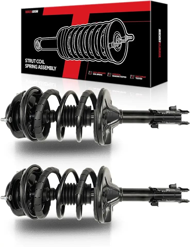 Torchbeam Front Struts Assembly w/Coil Spring Shocks Absorber Replacement for Hyundai Elantra 2000-2006 171404/171405