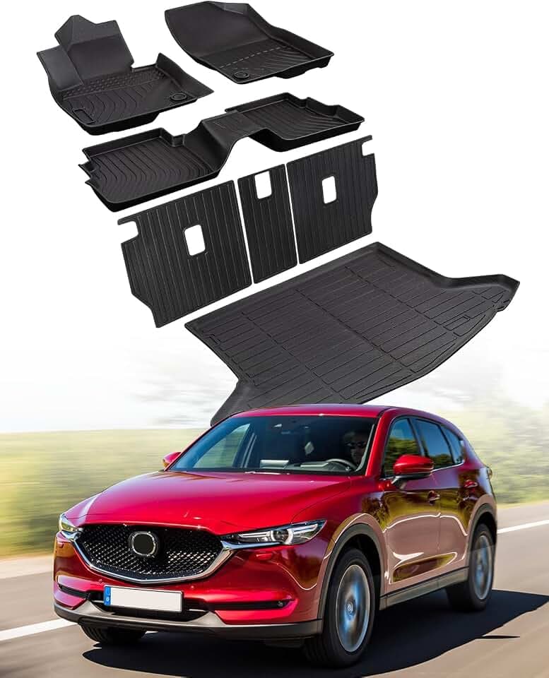 Floor Mats Cargo Liner for Mazda CX5 2017-2025,7 Pcs Car Mats