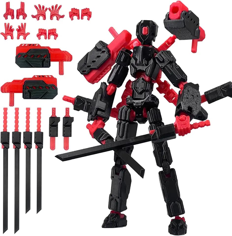 8 inch T Assembly Completed Action Figure, 3D Printed Multi-Articular 13