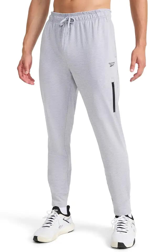 Reebok Men's Dunk Jogger, Standard Fit, 30” Inseam, Lightweight Stretch Poly-Blend Fabric