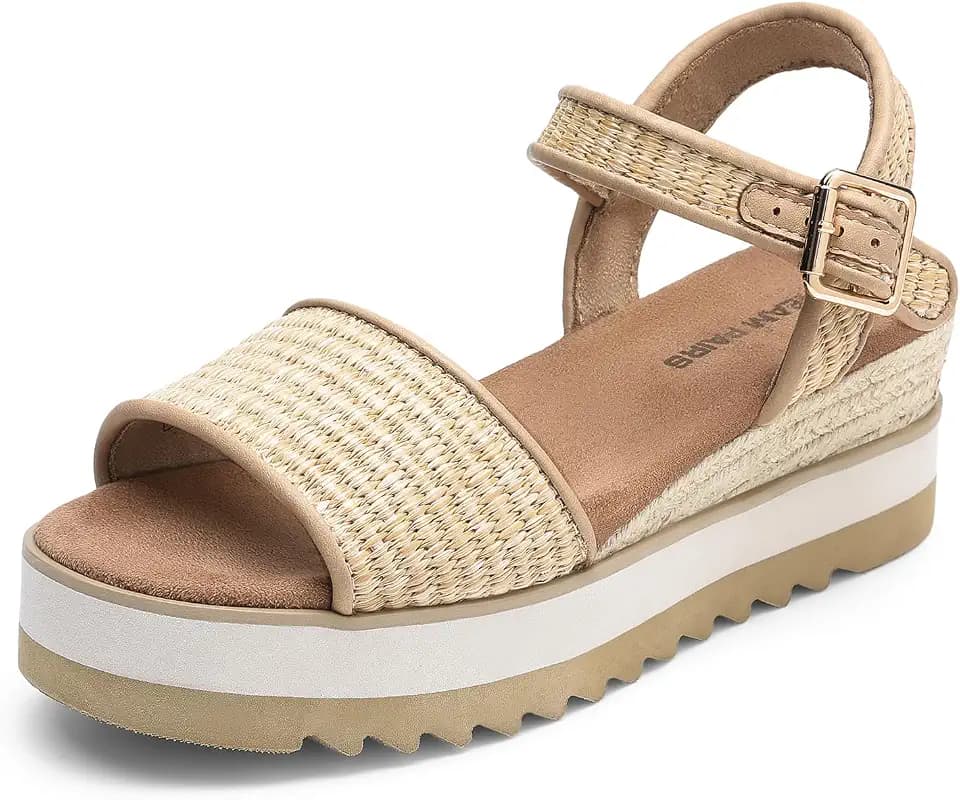 DREAM PAIRS Women Platform Wedge Summer Sandals
