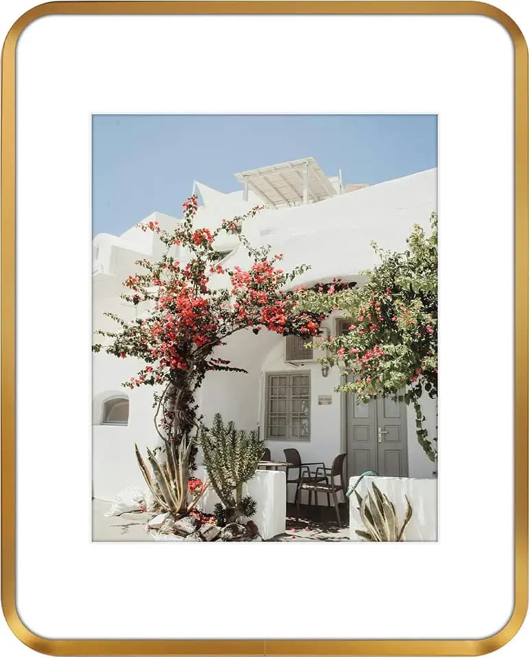Golden State Art 11x14 Bronze Aluminum Picture Frame Mat for 8x10