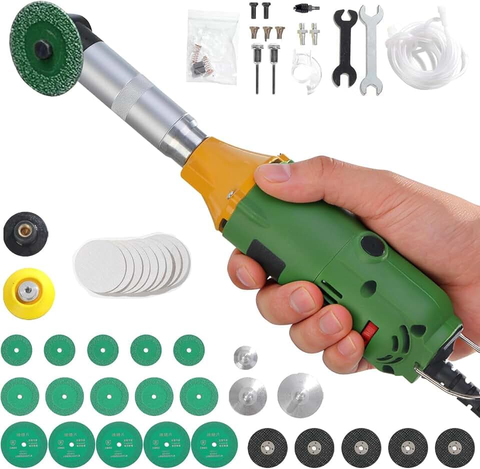 Fugenreiniger Elektrisch, 350W Schleiffugenreinigungs-Set, Poliermaschine
