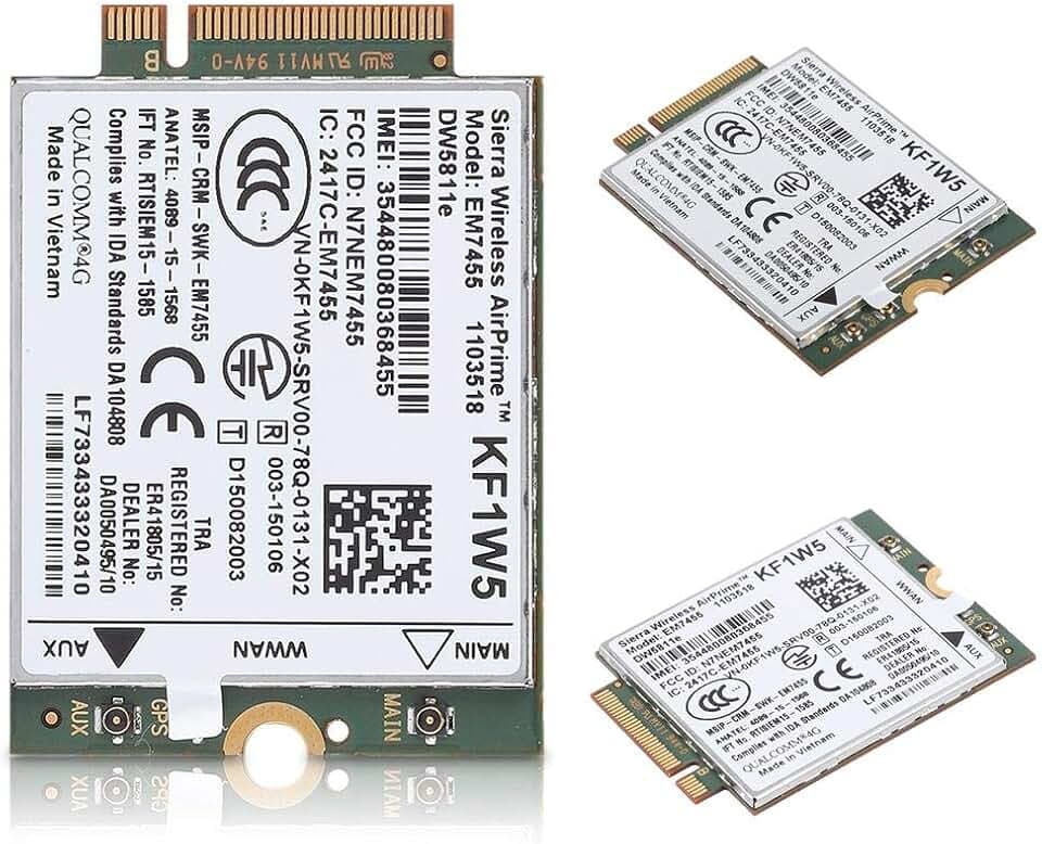 Goshyda EM7455 4G LTE-Modul, drahtloses Ersatz-EM7455 für DW5811e Qualcomm 4G LTE WWAN NGFF-Kartenmodul