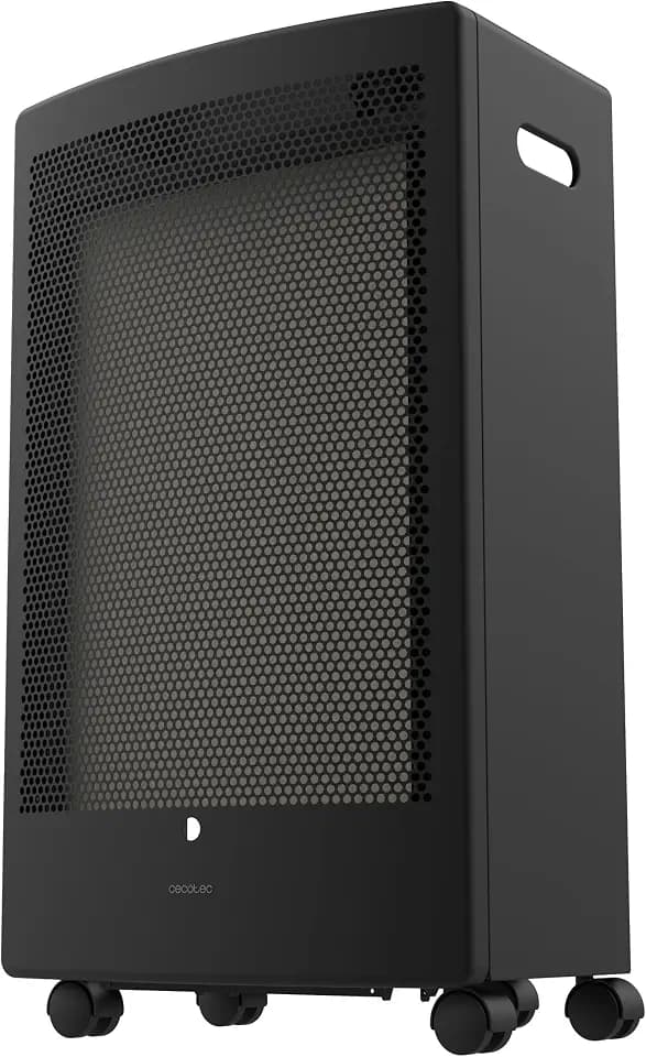 Cecotec Gasheizung ReadyWarm 5300 Catalytic. 3000 W, katalytische Wärme ohne offene Flamme, Thermostat, 2 Leistungsstufen, für 13 kg Gasflasche, 4 Rollen, 2 Griffe, gleichmäßige Wärme