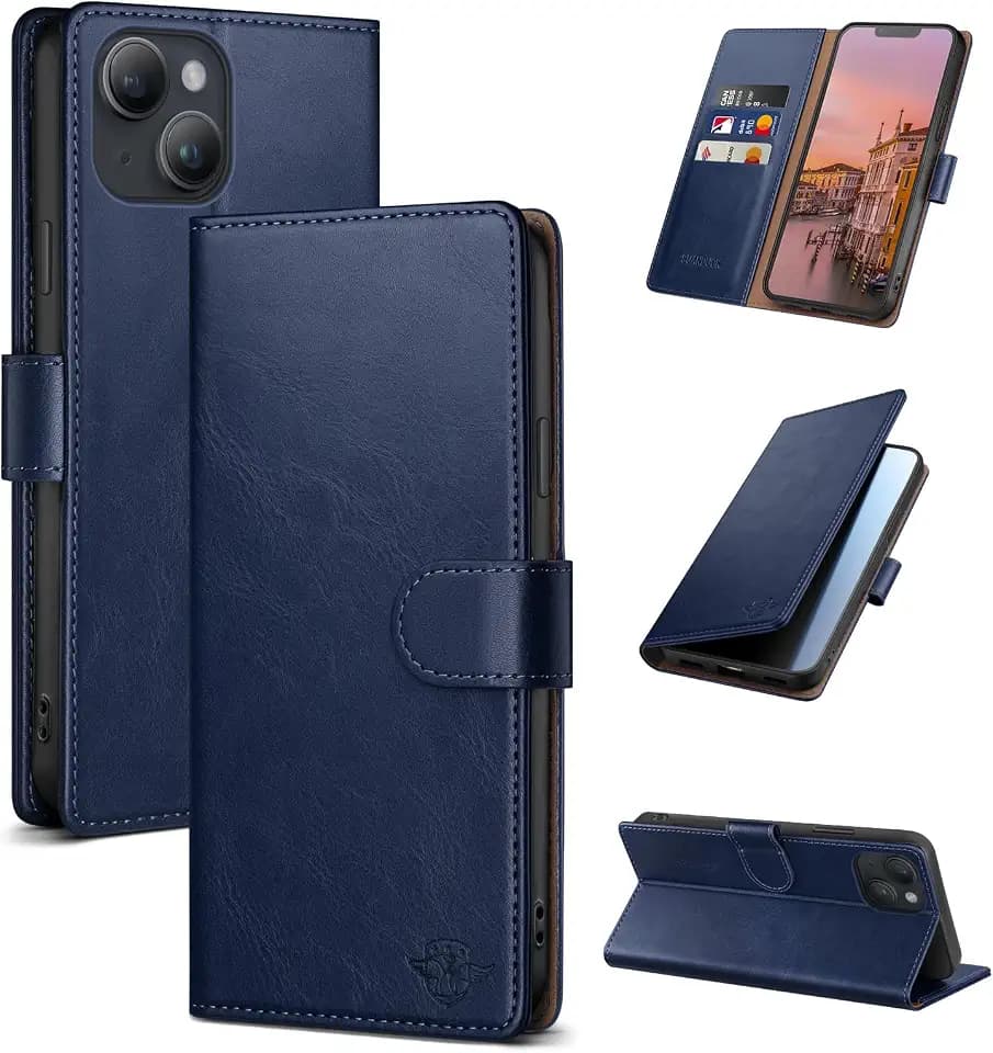 Wallet Case for iPhone 14 6.1", Blue