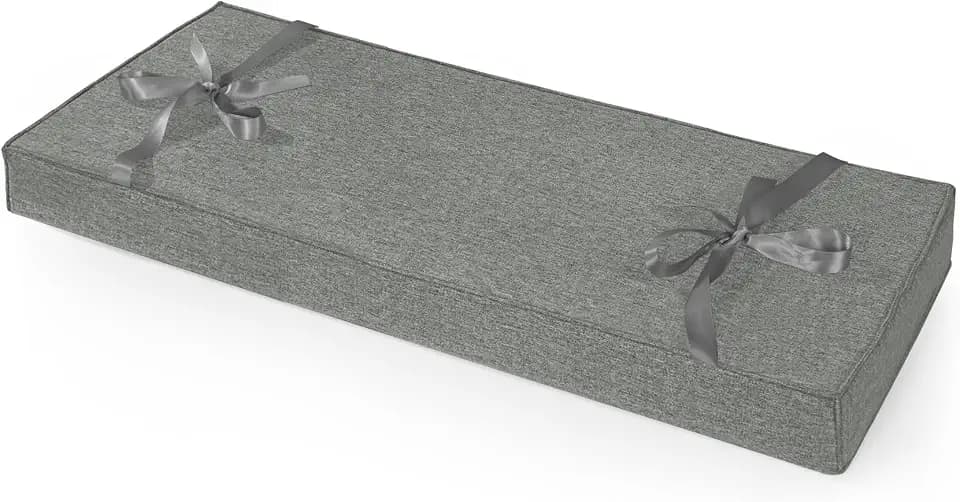 ROFIELTY Bench Cushion for Indoor Furniture Dark Gray, 31x15x2 inch