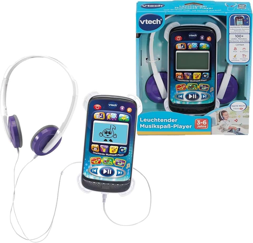 VTech Leuchtender Musikspaß-Player – Musikplayer für Kinder 3-6